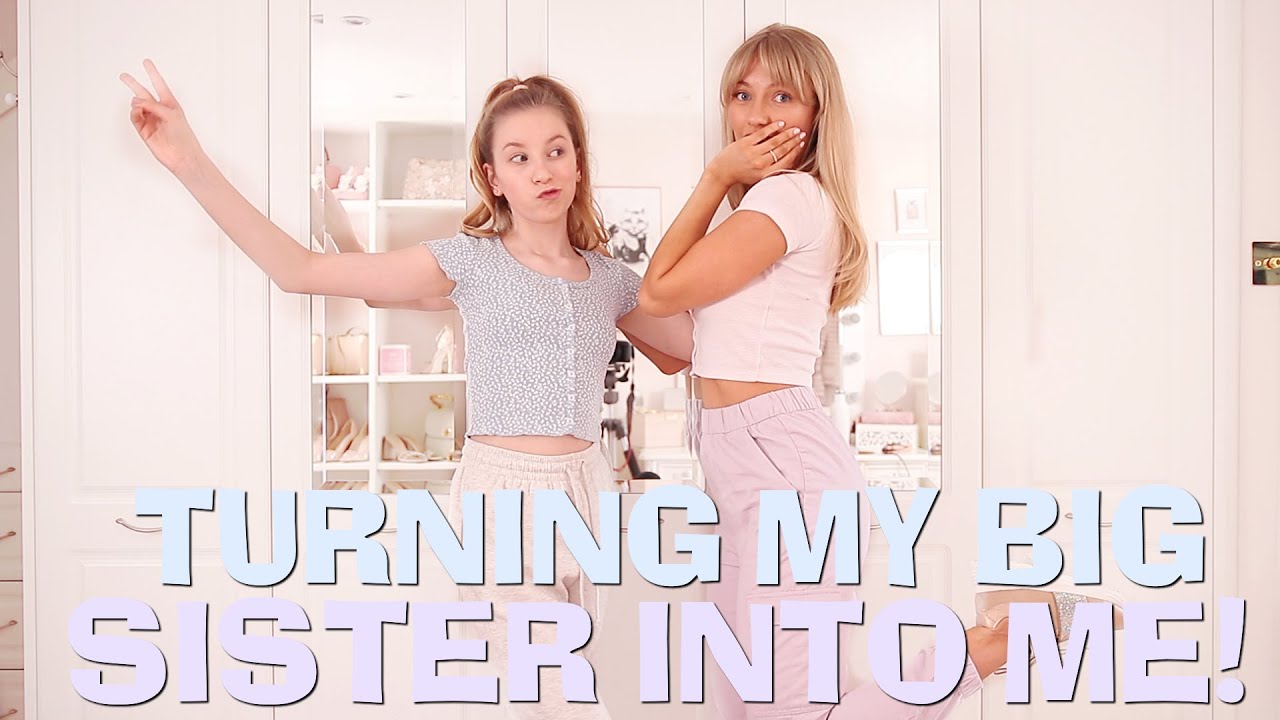 Turning my BIG sister into ME! SISTER STYLE SWAP | Coco's World