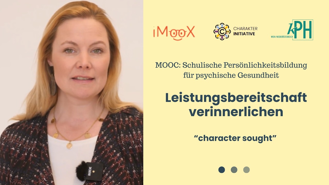 Leistungsbereitschaft verinnerlichen | “character sought” | Schulische Persönlichkeitsbildung