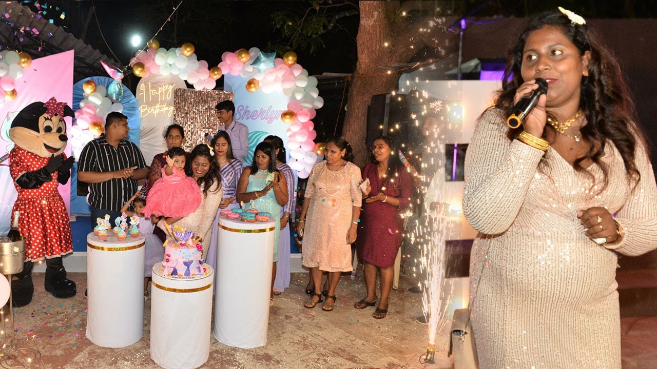 Toast Song for Baby Sherlyn First Birthday, Sung by her mom