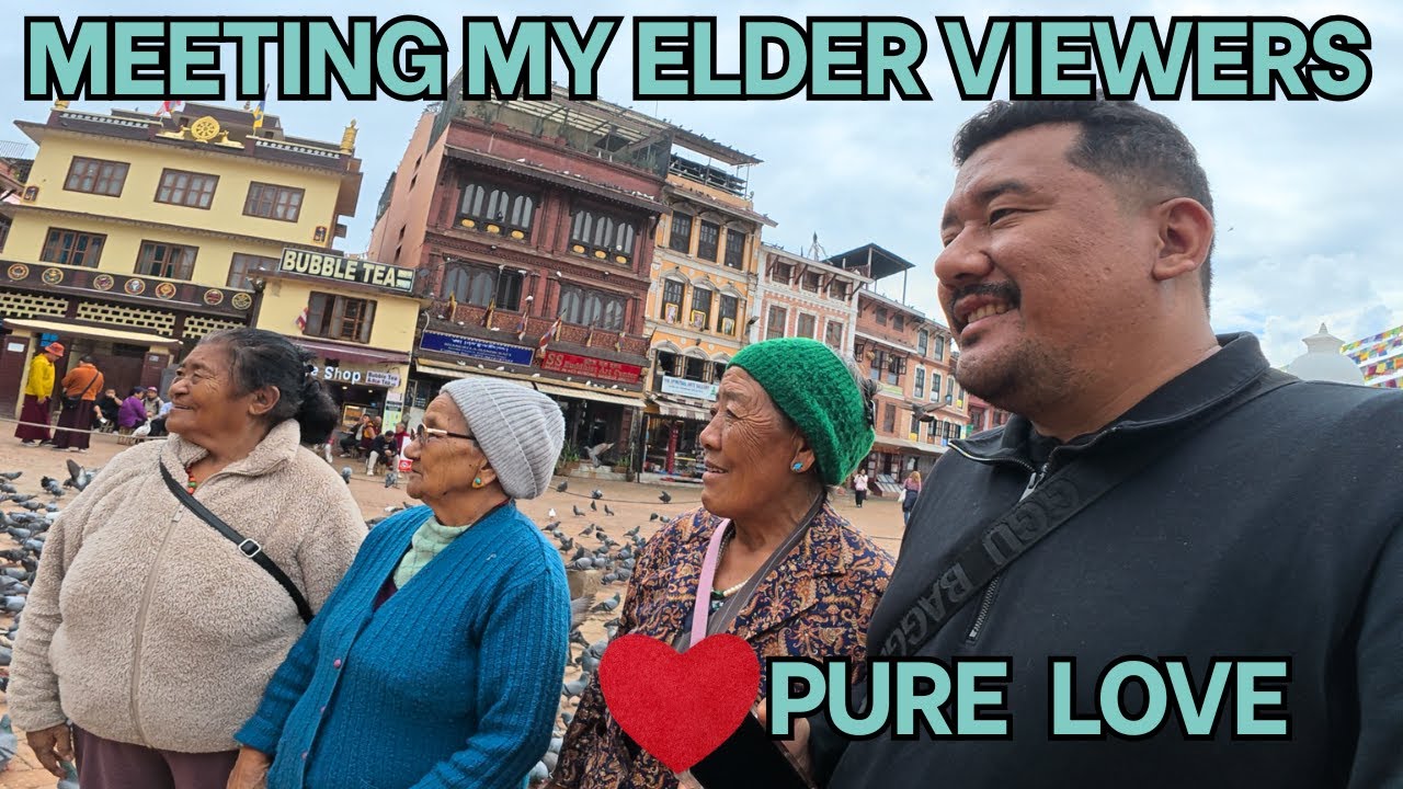 MEETING MY ELDER VIEWERS || UNEXPECTED FANS || PURE LOVE AND SUPPORT || TIBETAN VLOGGER 2025