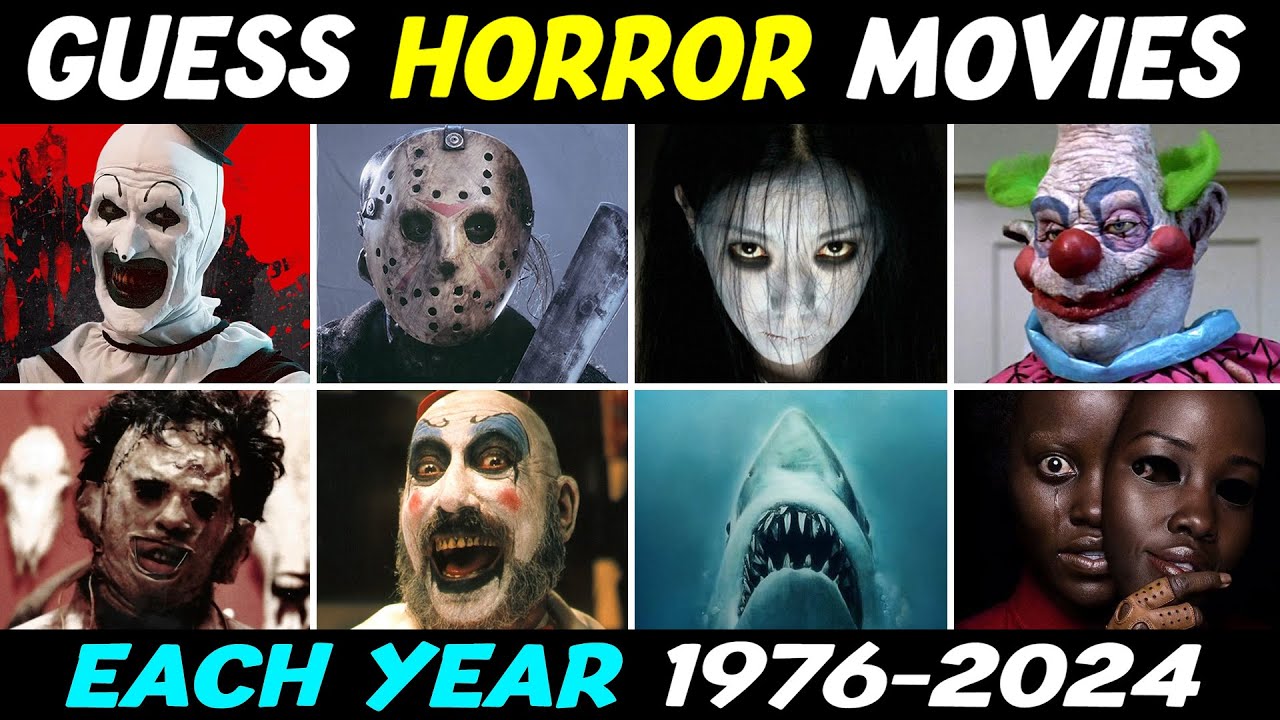 Угадай фильм ужасов | Один фильм каждый год 1974-2024 🎬🔪🩸