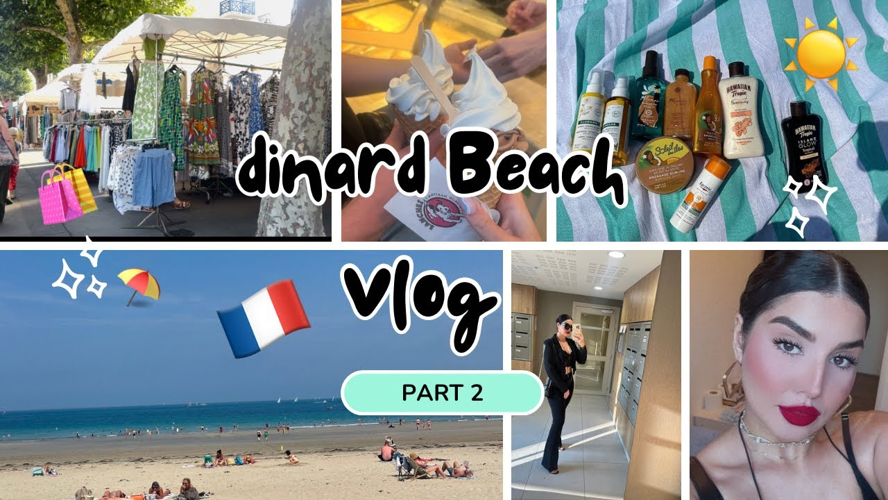 نهار في بحر فرنسا (Dinard) الجزء الثاني🏖️☀️ Beach Day Vlog In Dinard,France 🇫🇷