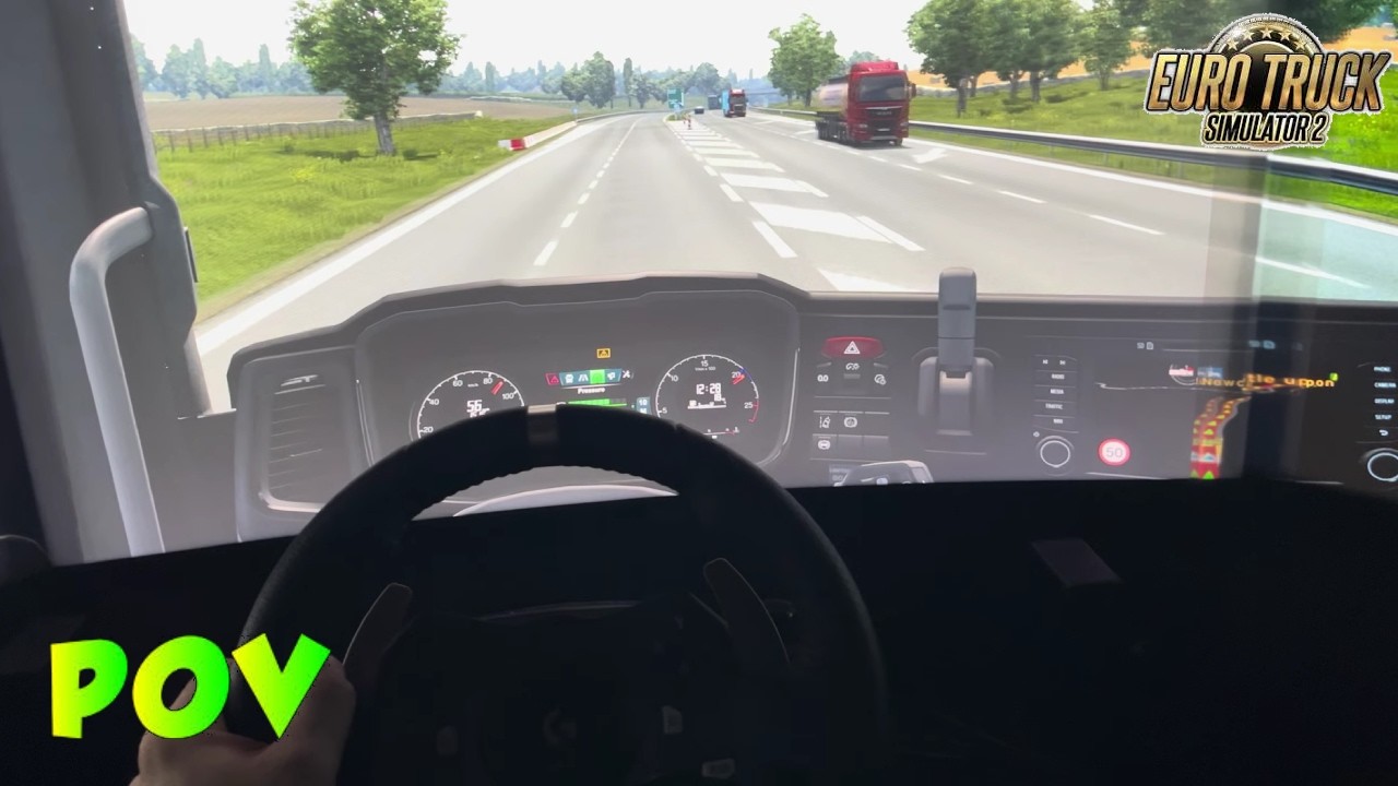 POV Drive Glasgow - Newcastle | Scania T Cab V8 | Triple Screens | Realistic Driving | ETS2 4K HD