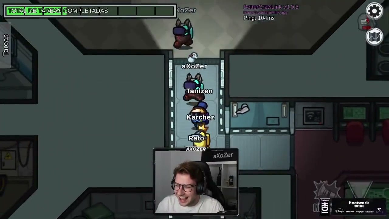 Noni se transforma en Axozer y todos lo persiguen | Among us con Tanizen,Karchez,Pato,Perxitaa,Auron