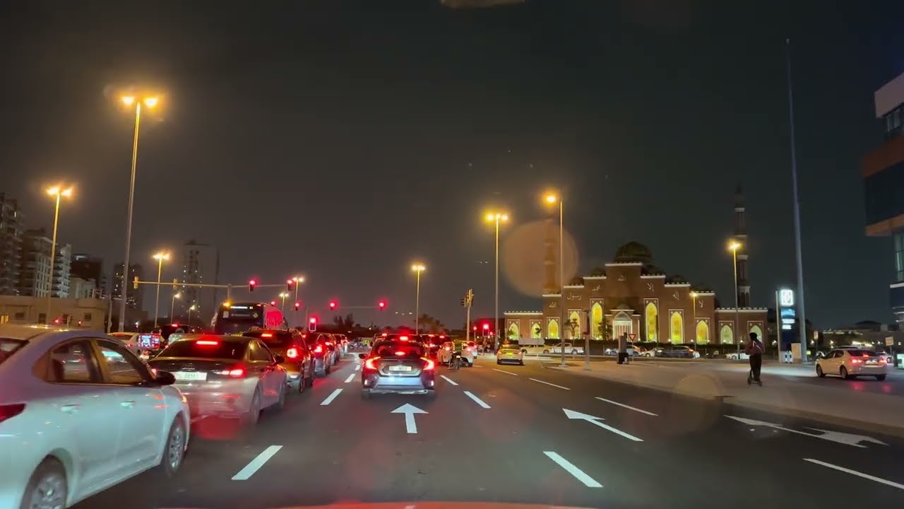 Dubai Night Drive 🌃 | Al Barsha to Jumeirah 🇦🇪 | City Lights to Beach | 4K 60FPS9 April 2026