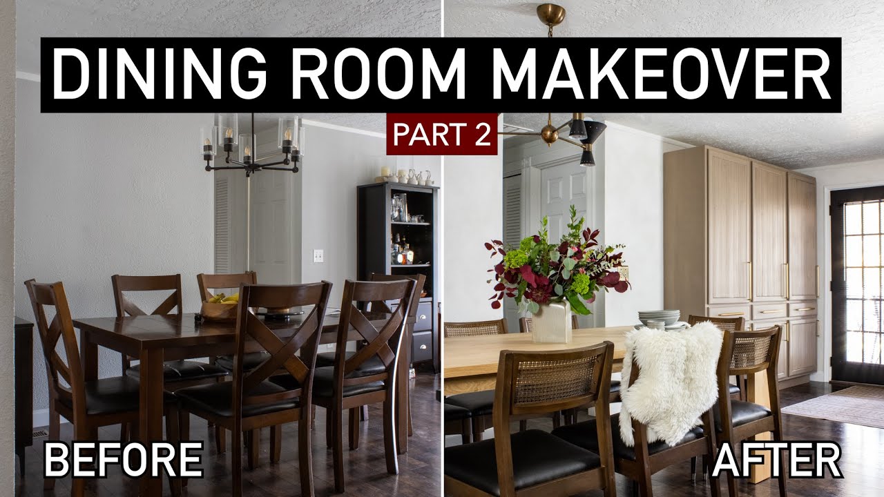 Small Dining Room Makeover (part 2) FULL TOUR - mid century modern + minimalist