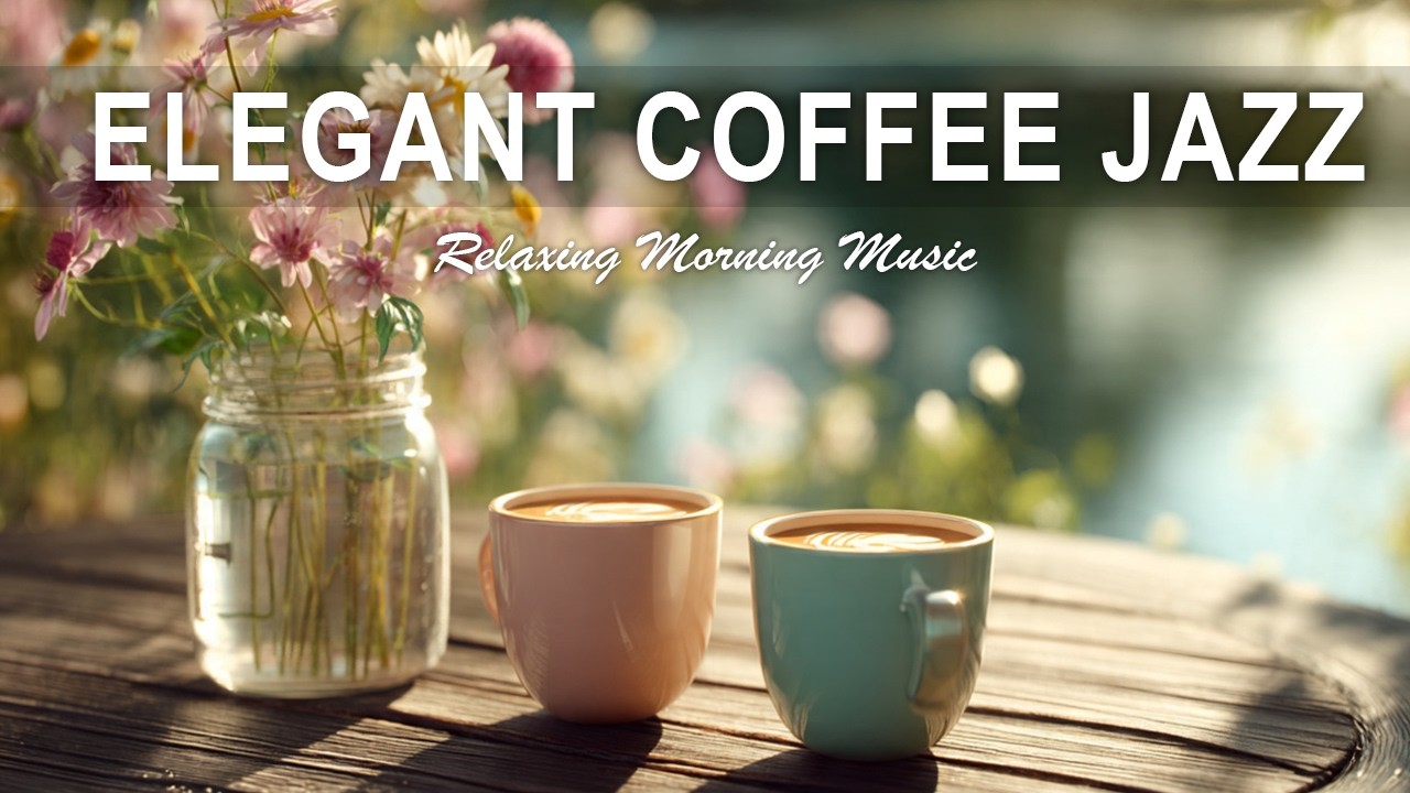 Elegant Coffee Jazz ☕ Calm Morning Jazz & Cozy Café Ambience for Study & Work
