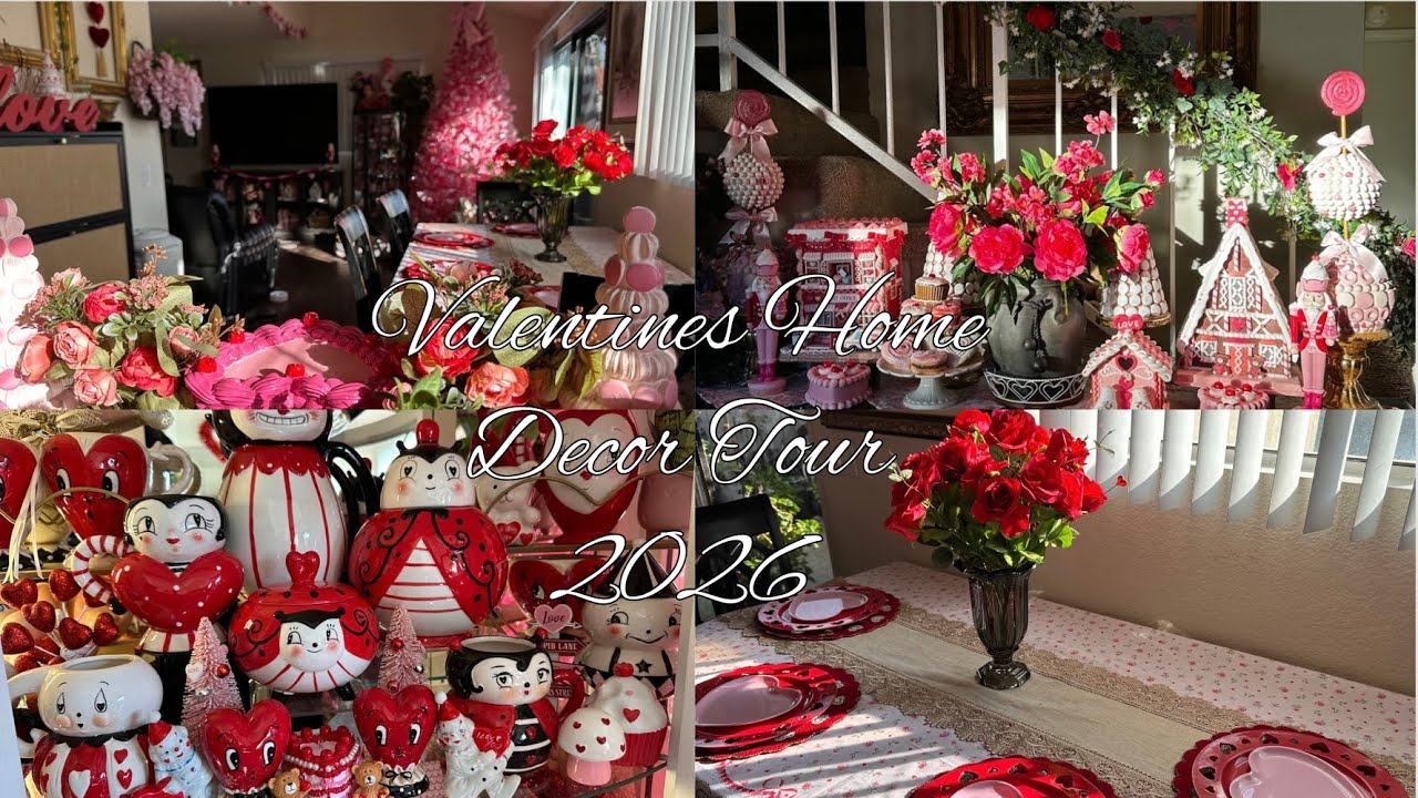 VALENTINES HOME DECOR 2026 😍 #valentines #valentineshomedecor #valentineday 