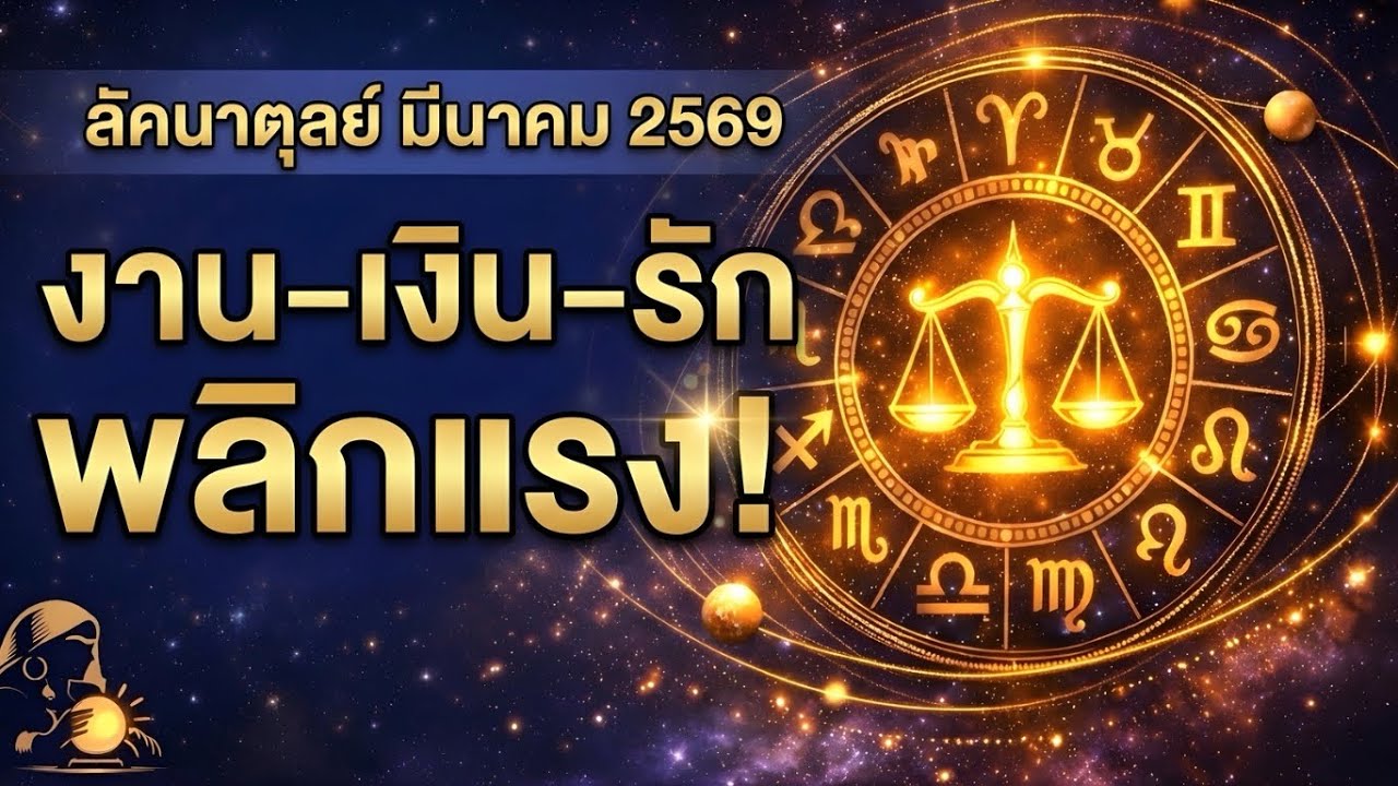 🔥ลัคนาตุลย์ มีนาคม 2569 | งานพลิก เงินก้อน รักต้องแฟร์! (ราหิลี)