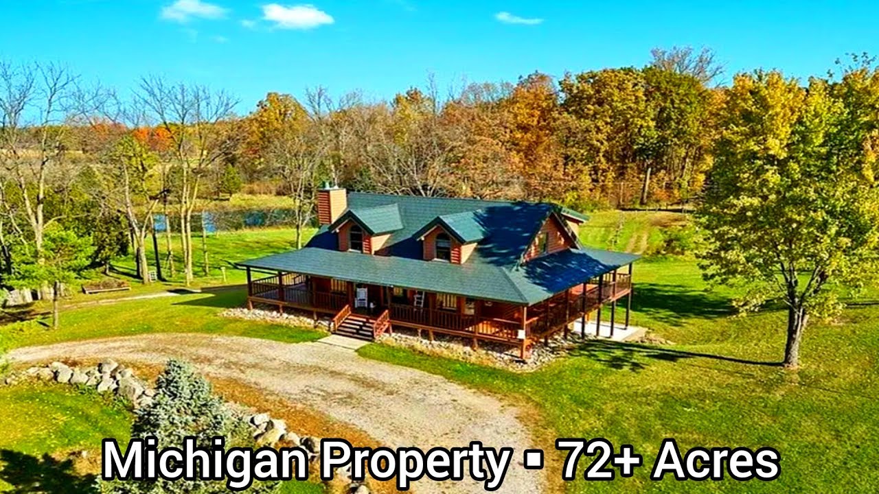 Michigan Farms For Sale | 72+ Acres | Michigan Ranches For Sale | Family Compound