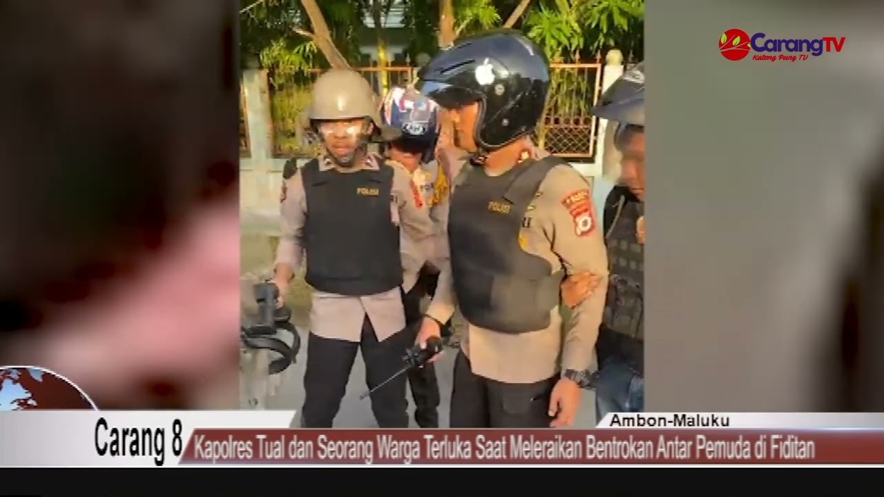 Kapolres Tual dan Warga Terluka Saat Melerai Bentrokan