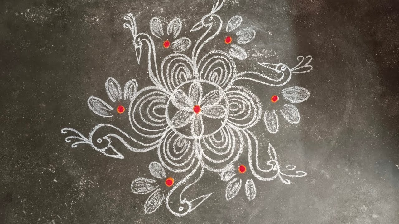 Creative Rangoli kolangal for Beginners 💥💥💥