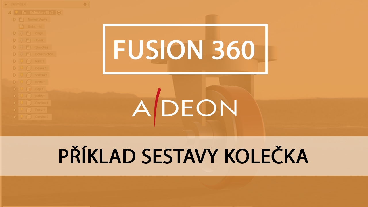 Fusion 360 příklad - Kolečko vozíku