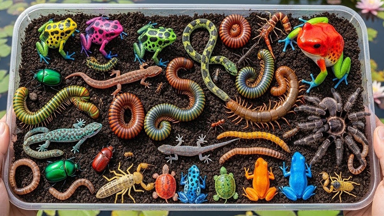 Rare Colorful Insects Hidden in Forest Wood | Catching Beautiful Secret Creatures