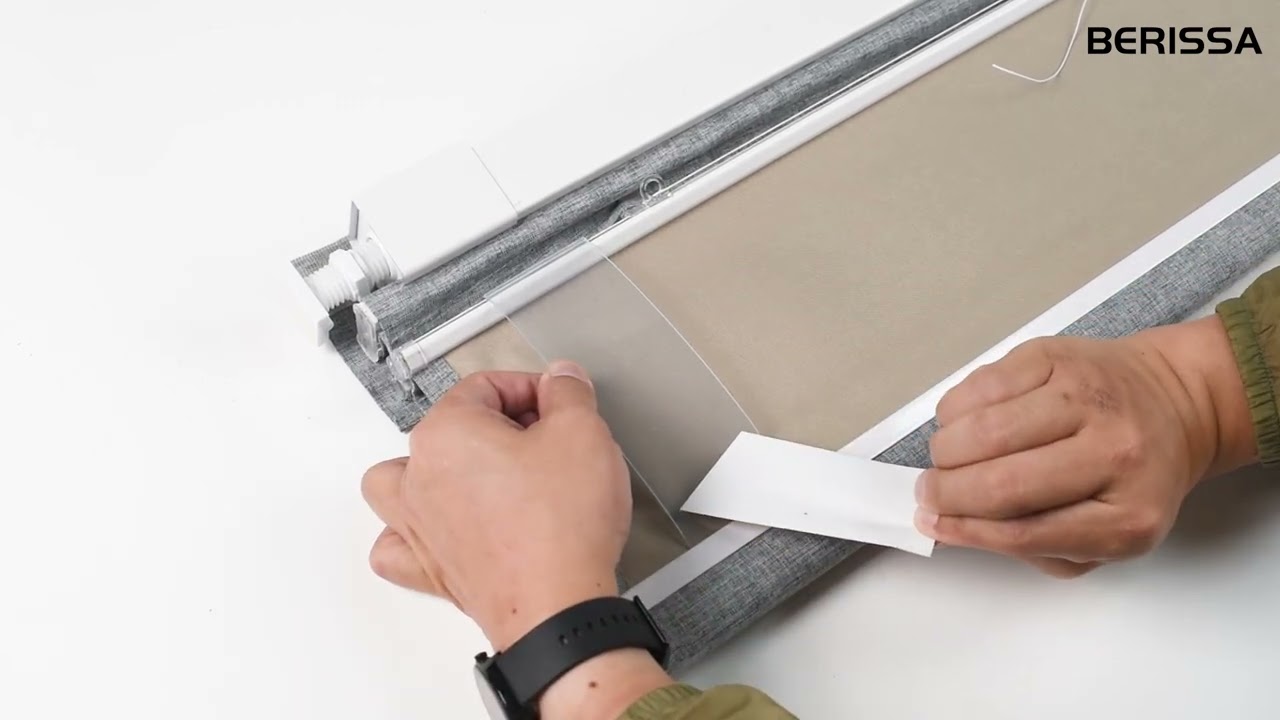 Berissa No Drill No Tools Top Down Bottom up Blackout Roman Shades - Installation Instructions