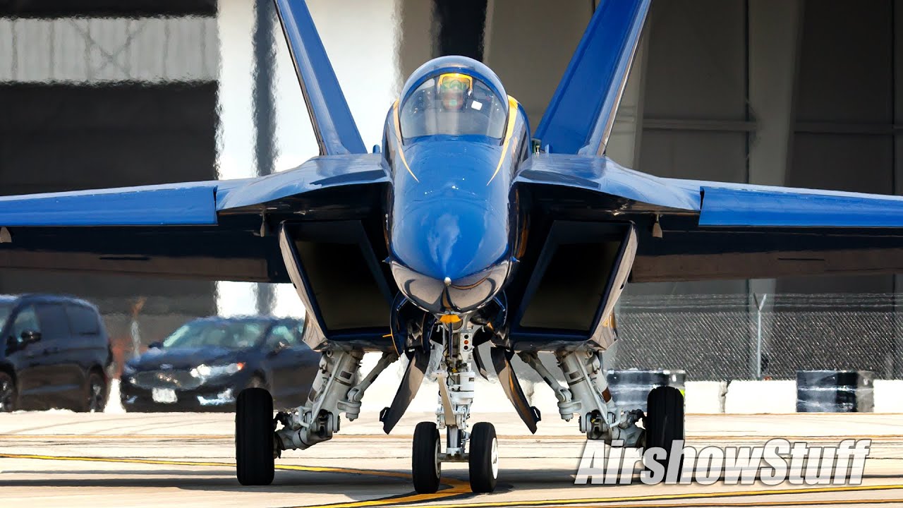 US Navy Blue Angels Engine Start and Shutdown