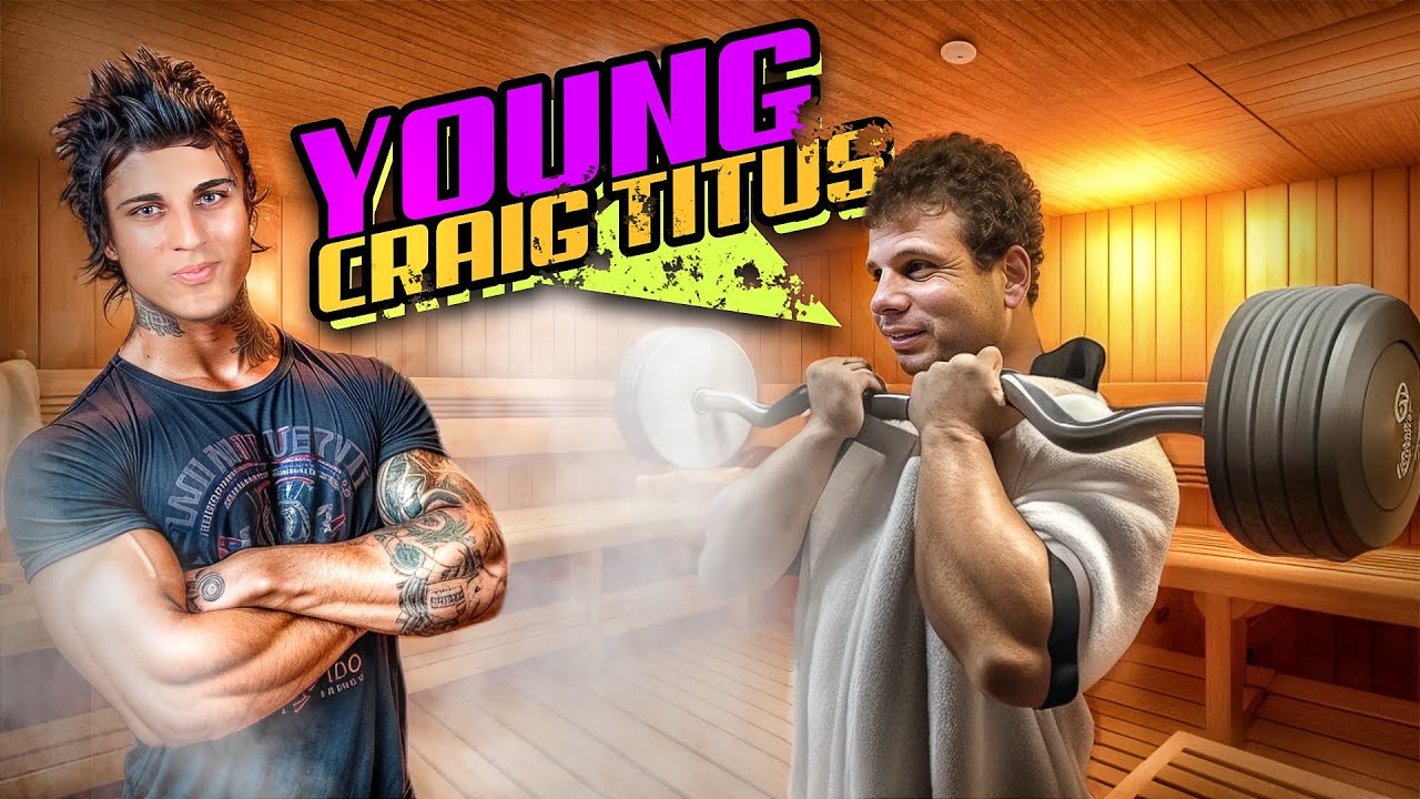 The young Craig Titus aka Jason Genova trains at World Gym - The ZYZZ sauna accident