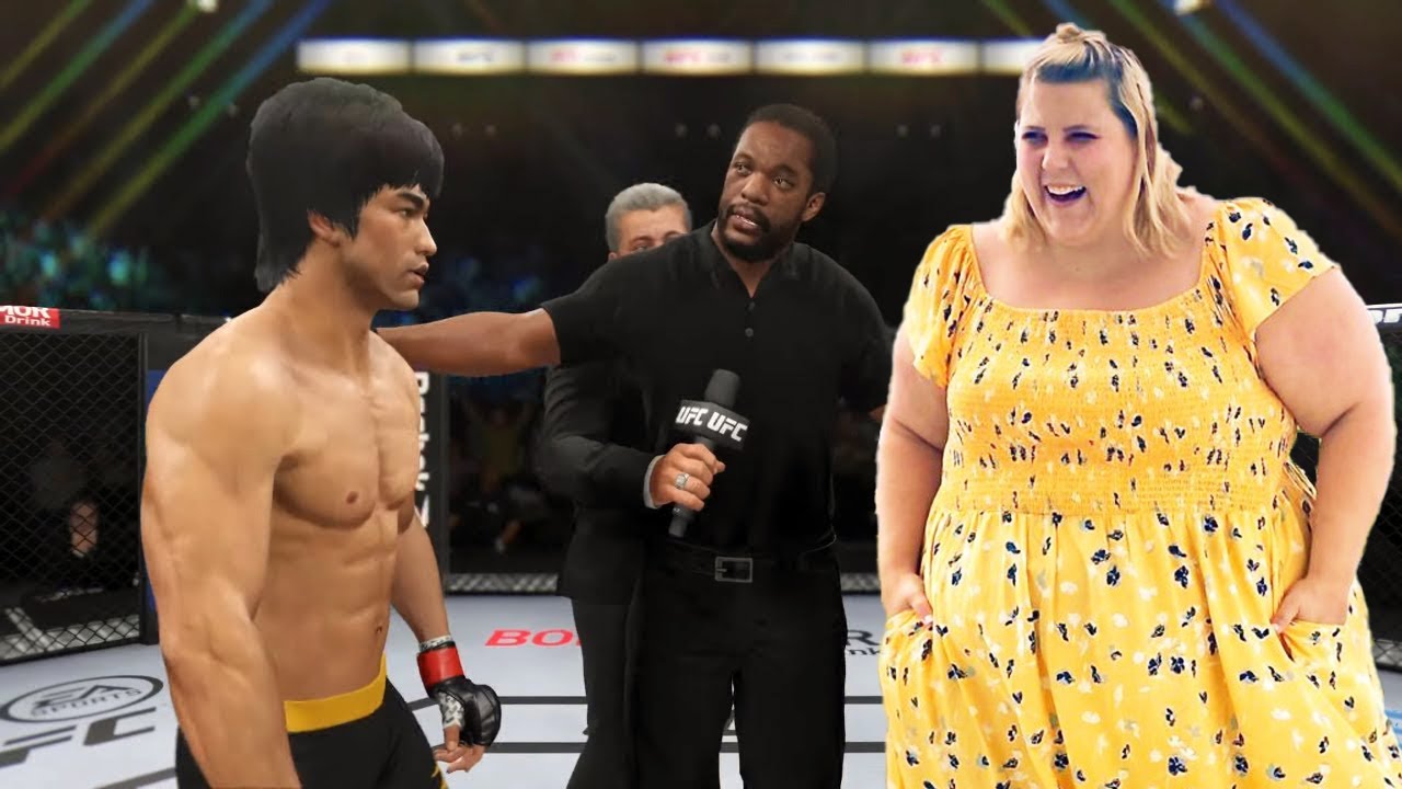 UFC 4 | Брюс Ли против Анны О'Брайен (плюс-сайз) (EA Sports UFC 4)
