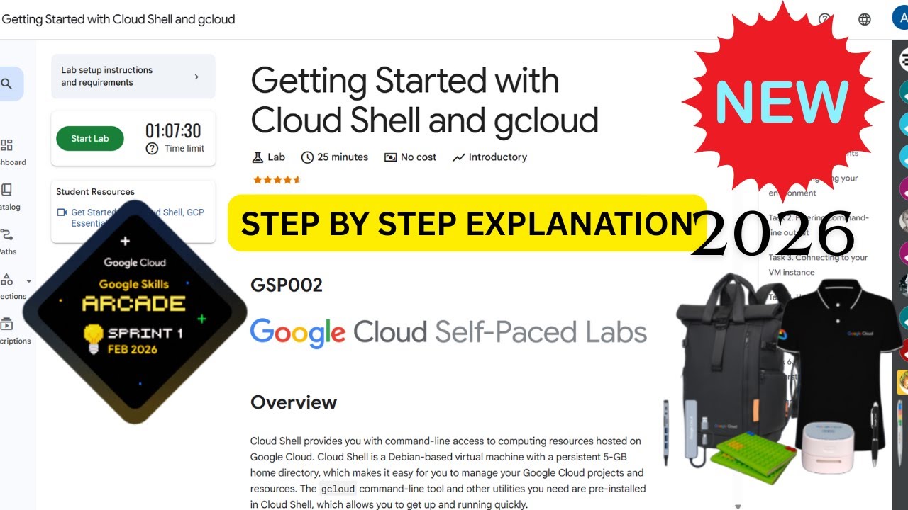 [NEW 2026] Getting Started with Cloud Shell and gcloud | Google Arcade | #GSP002