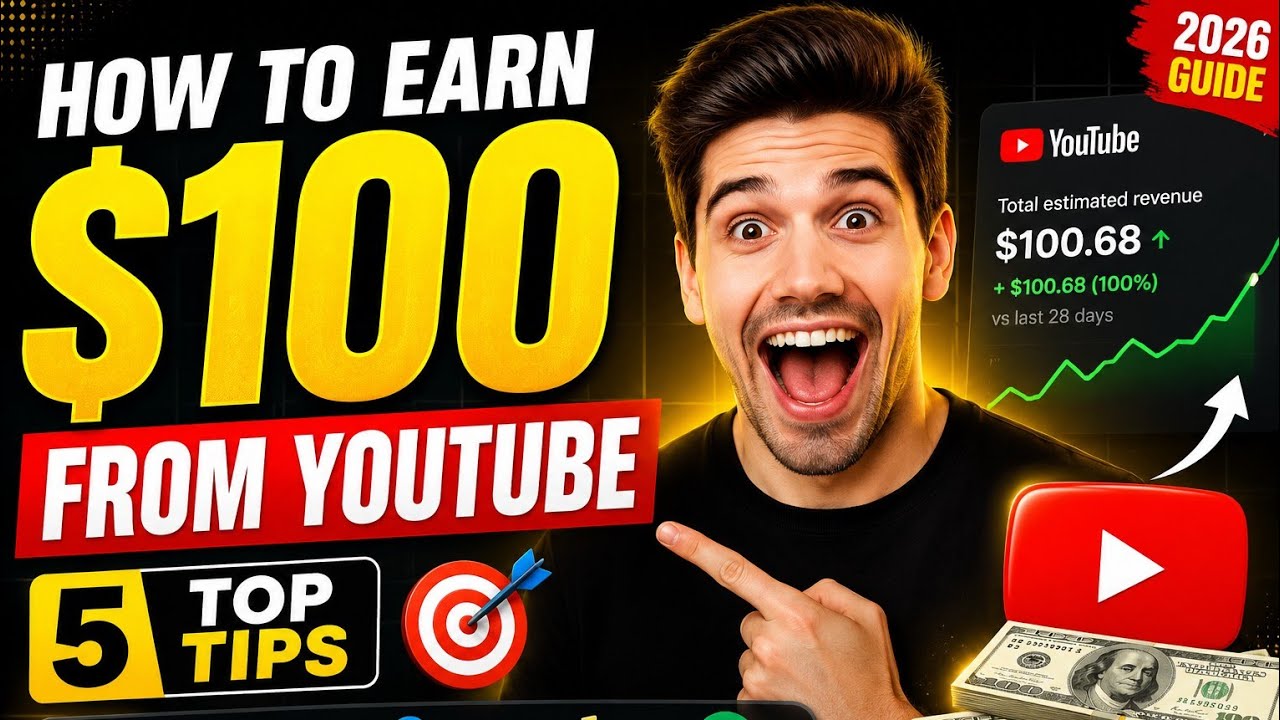 TOP 5 WAYS TO EARN DOLLARS FROM YOUTUBE INSTANTLY IN 2026.