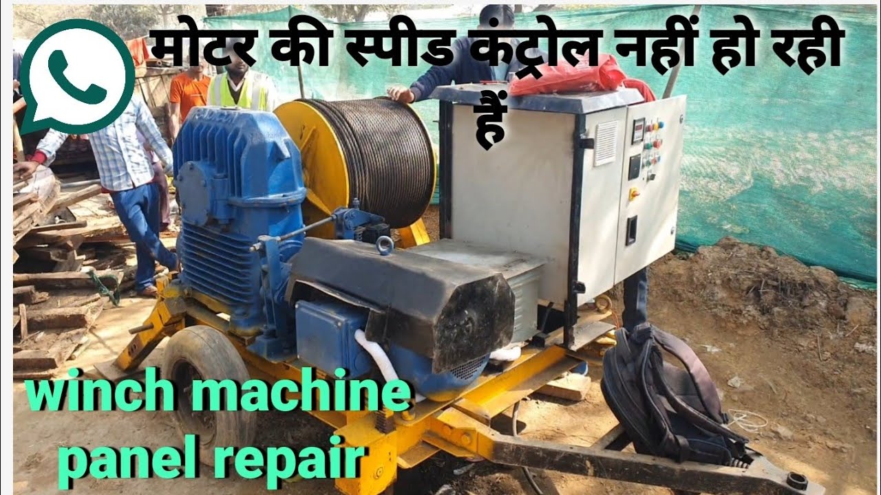 Winch machine panel repair! change potentiometer ! speed pot ! variable resistance!