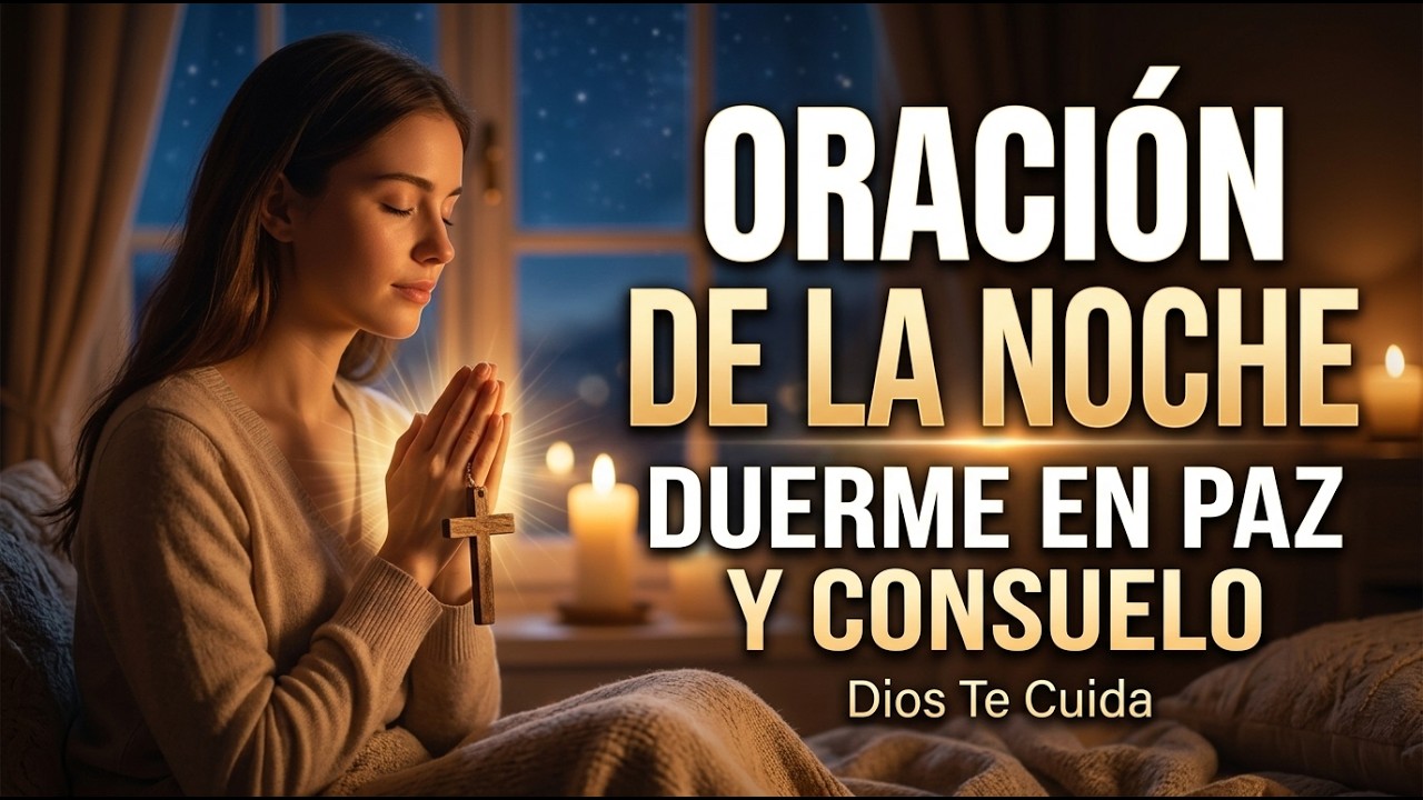 Oración de la Noche para Dormir Tranquilo 🙏 Dios Cuida Tu Descanso