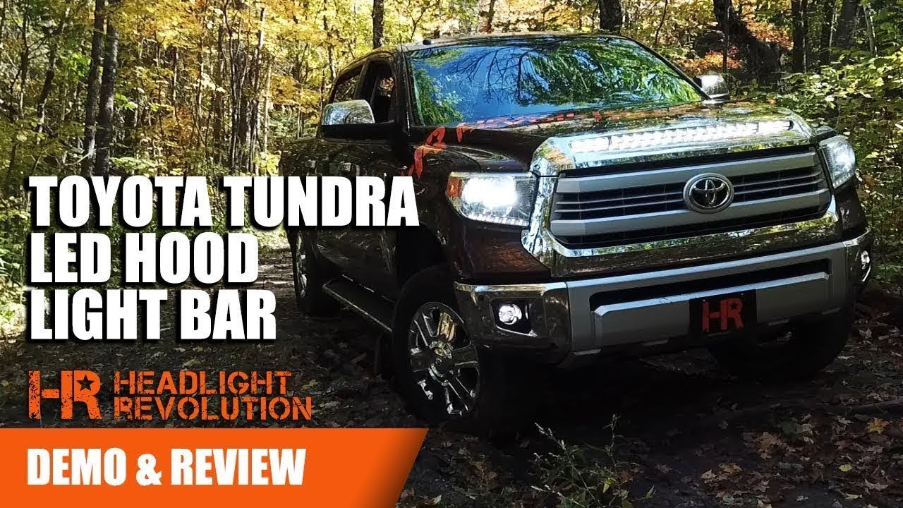 Toyota Tundra LED Hood Light Bar - NSV Knight Rider for 2014+ | Headlight Revolution