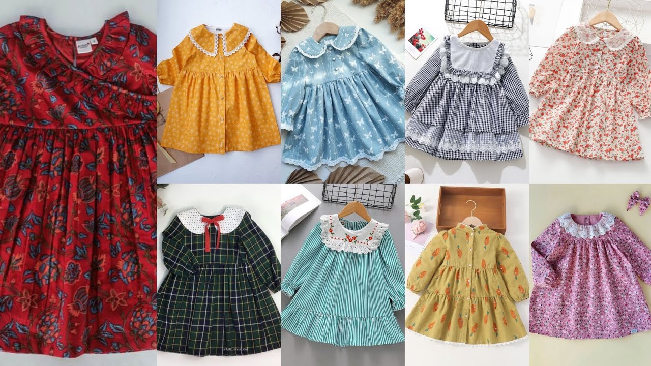 Mid season frock design for girls/Frock design for girls/Baby girl frock design /Cotton frock design