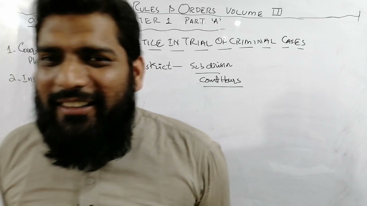 HIGH COURT RULES AND ORDER VOLUME 3 CHAPTER 1 PART A
