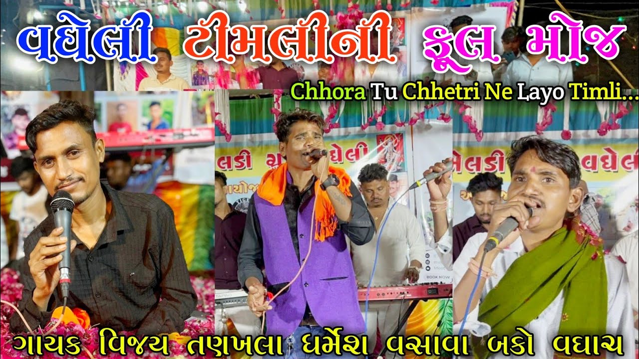 VAGHELI TIMLI NI MOJ | CHHORA TU CHHETRI NE LAYO | SINGER DHARMESH VASAVA BAKO VAGHACH VIJAY BHIL