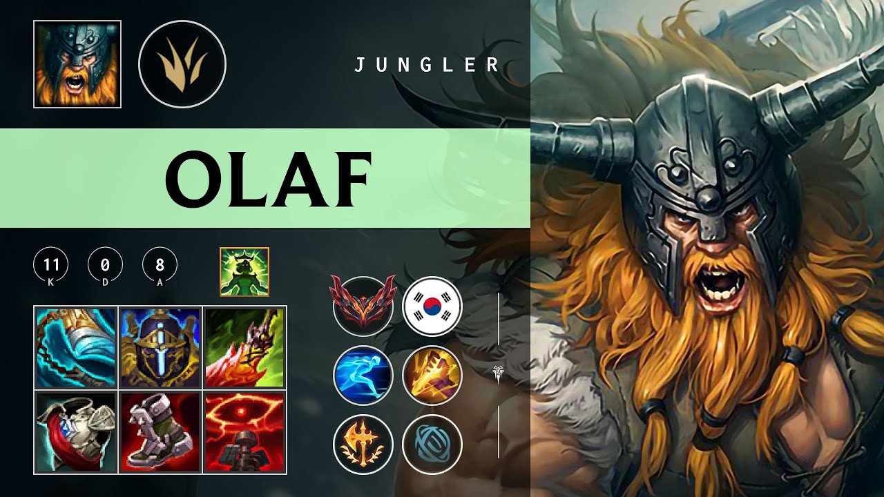 Olaf Jungle vs Viego - KR Grandmaster Patch 26.01