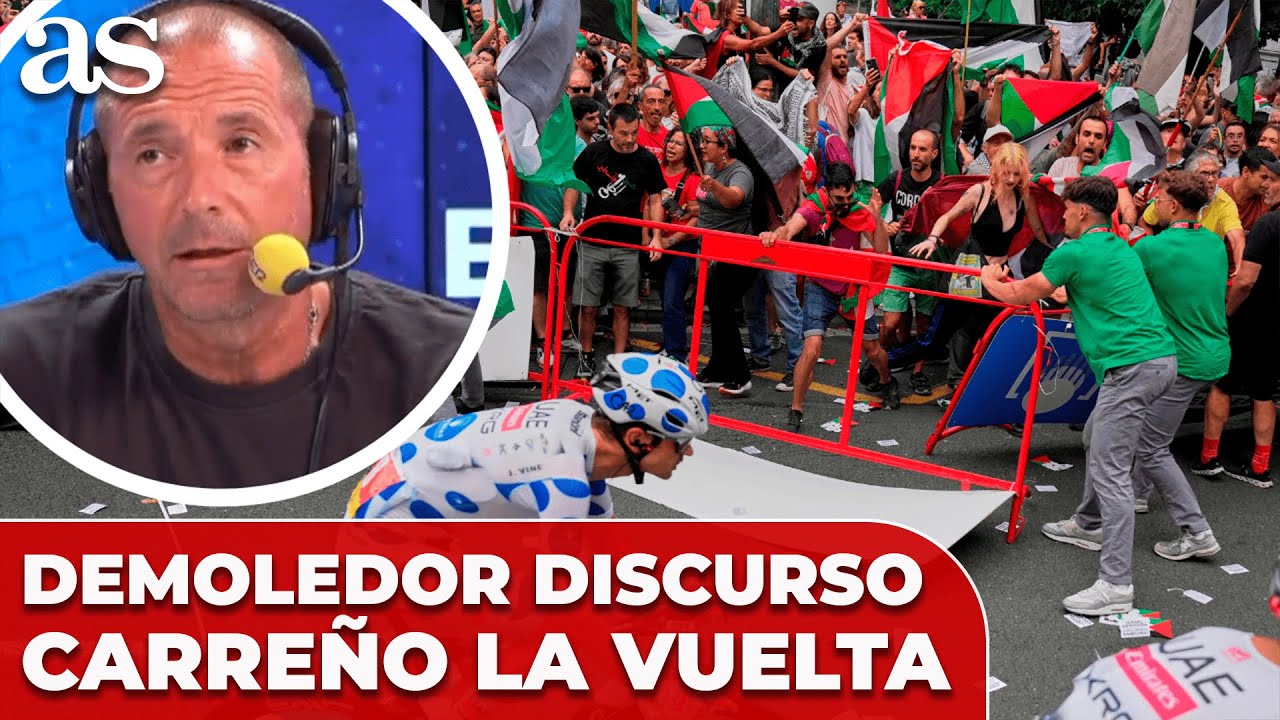 El DEMOLEDOR DISCURSO de CARRE&Ntilde;O contra los ORGANISMOS DEPORTIVOS tras lo sucedido en LA VUELTA