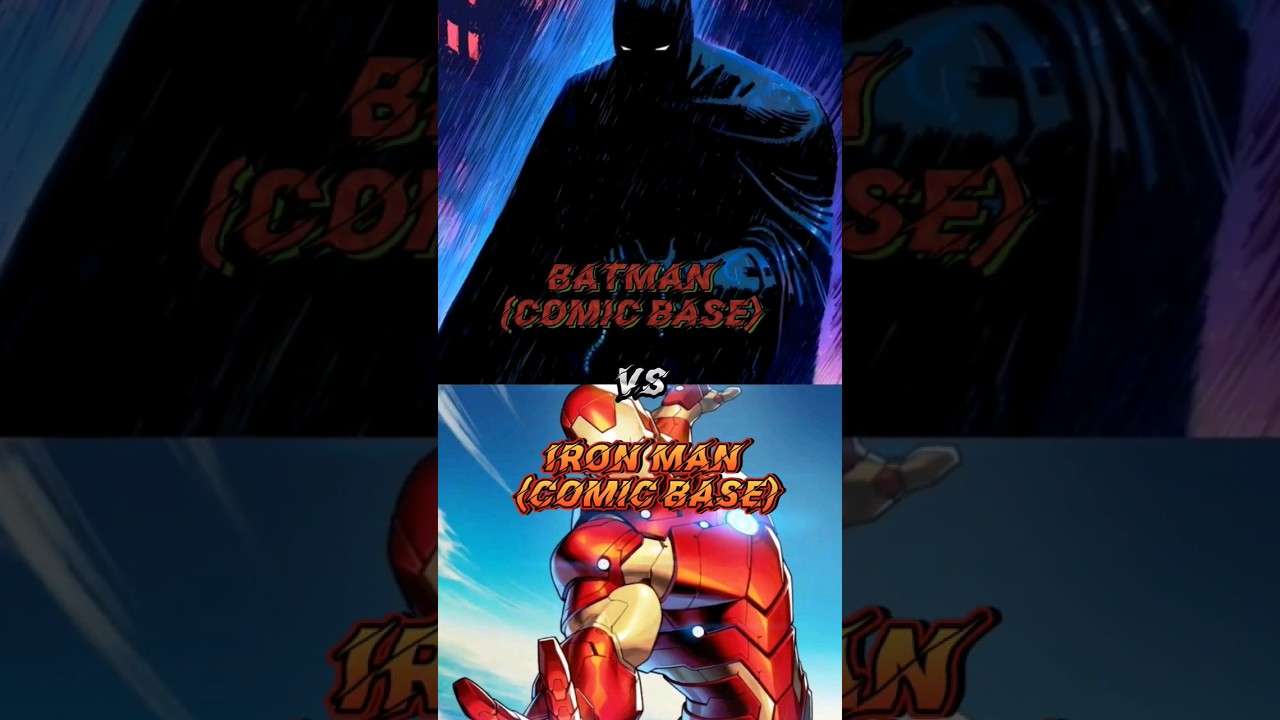 BATMAN(COMIC BASE) VS IRONMAN(COMIC BASE) #marvel #batman #teambatman #dc #dccomics#marvelcomics