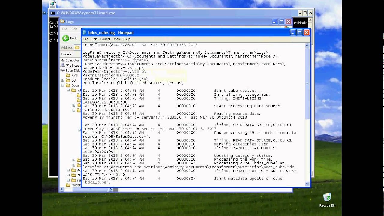 Cognos Powerplay Transformer - Automate cubes generation refresh script - P-16-of-30