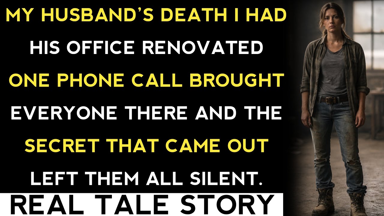 A YEAR AFTER MY HUSBAND’S DEATH, I RENOVATED HIS OFFICE—ONE CALL CHANGED EVERYTHING