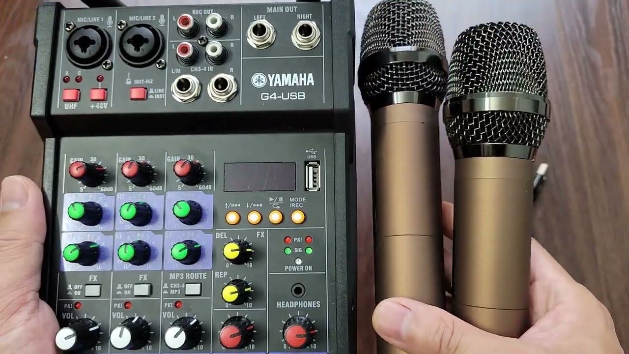 Hướng dẫn c&aacute;ch sử dụng Mixer G4 USB h&aacute;t livestream, karaoke hay