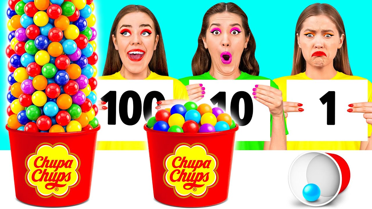 100 Слоев Еды Челлендж | Сумасшедшие Лайфхаки и Рецепты от 4Fun Challenge