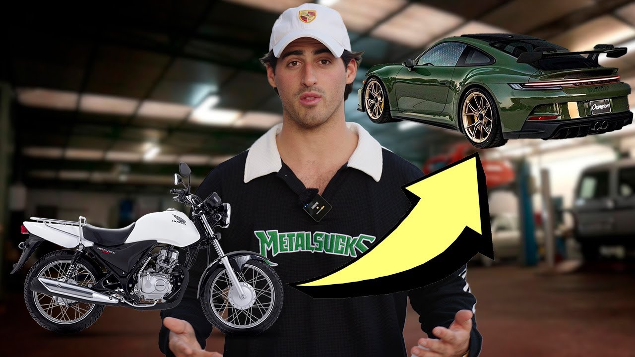 Moto 150cc inspirada en un Porsche 911