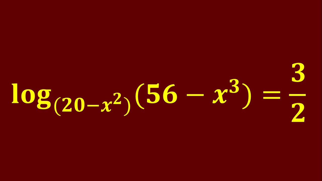 Solved A Nice and Challenging Log Equation | Give It a Try!