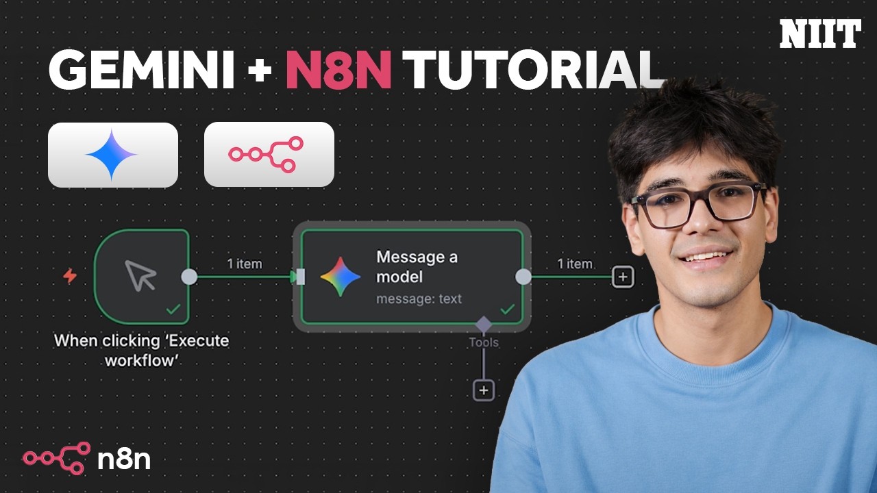 Как использовать Gemini в n8n | Настройка API-ключа + руководство по анализу изображений, видео и...