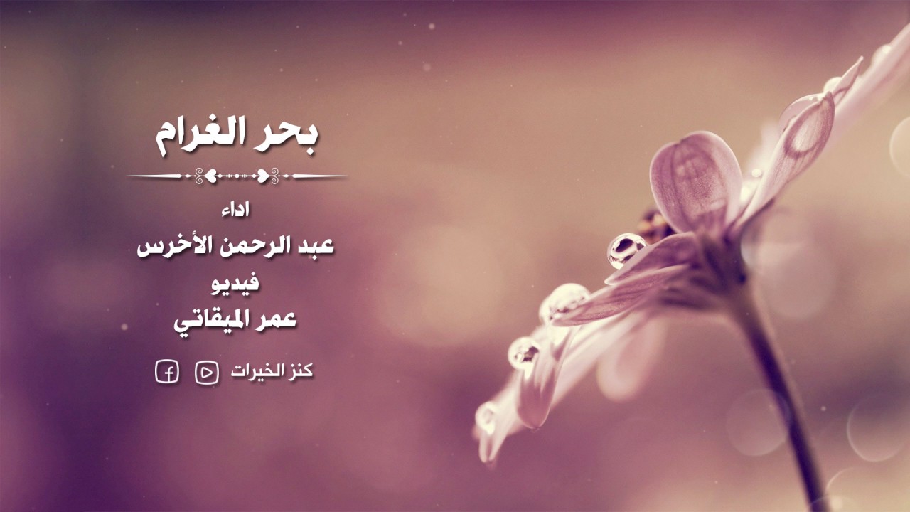 بحر الغرام | المنشد عبد الرحمن الأخرس.