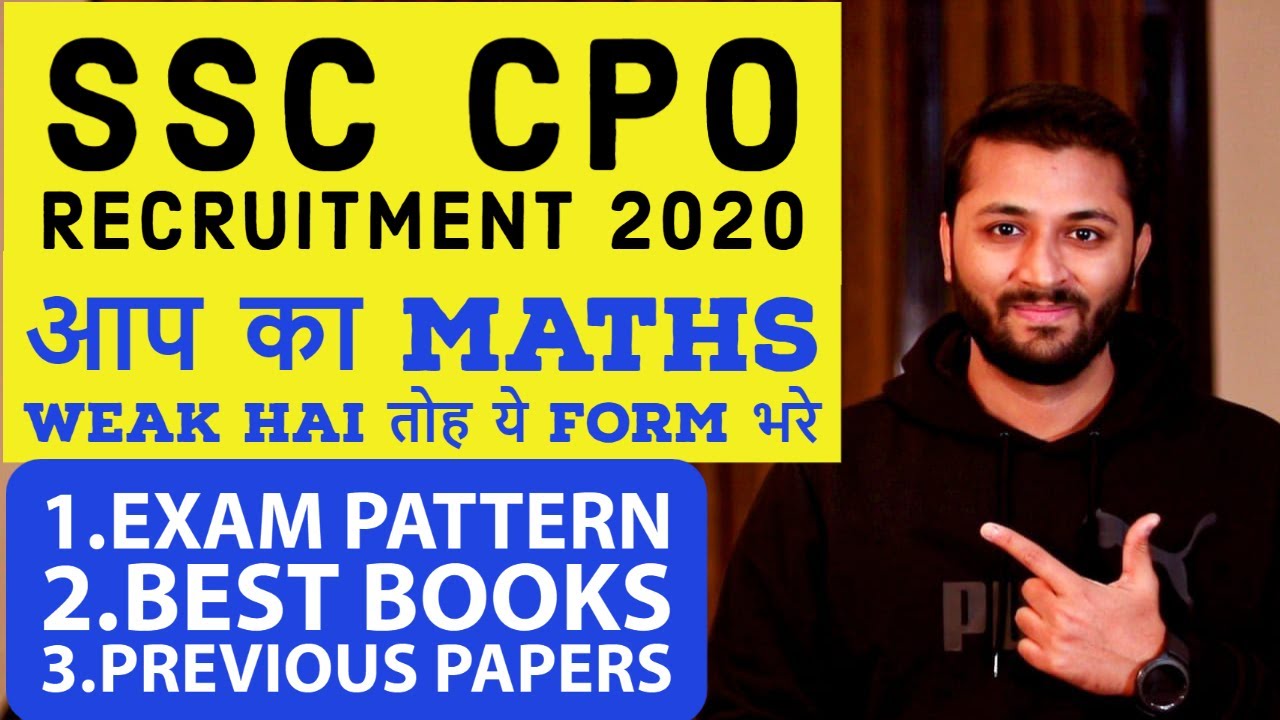SSC CPO Recruitment 2020 | 1564 All India Posts | For Any Graduate | Exam Pattern, Books.