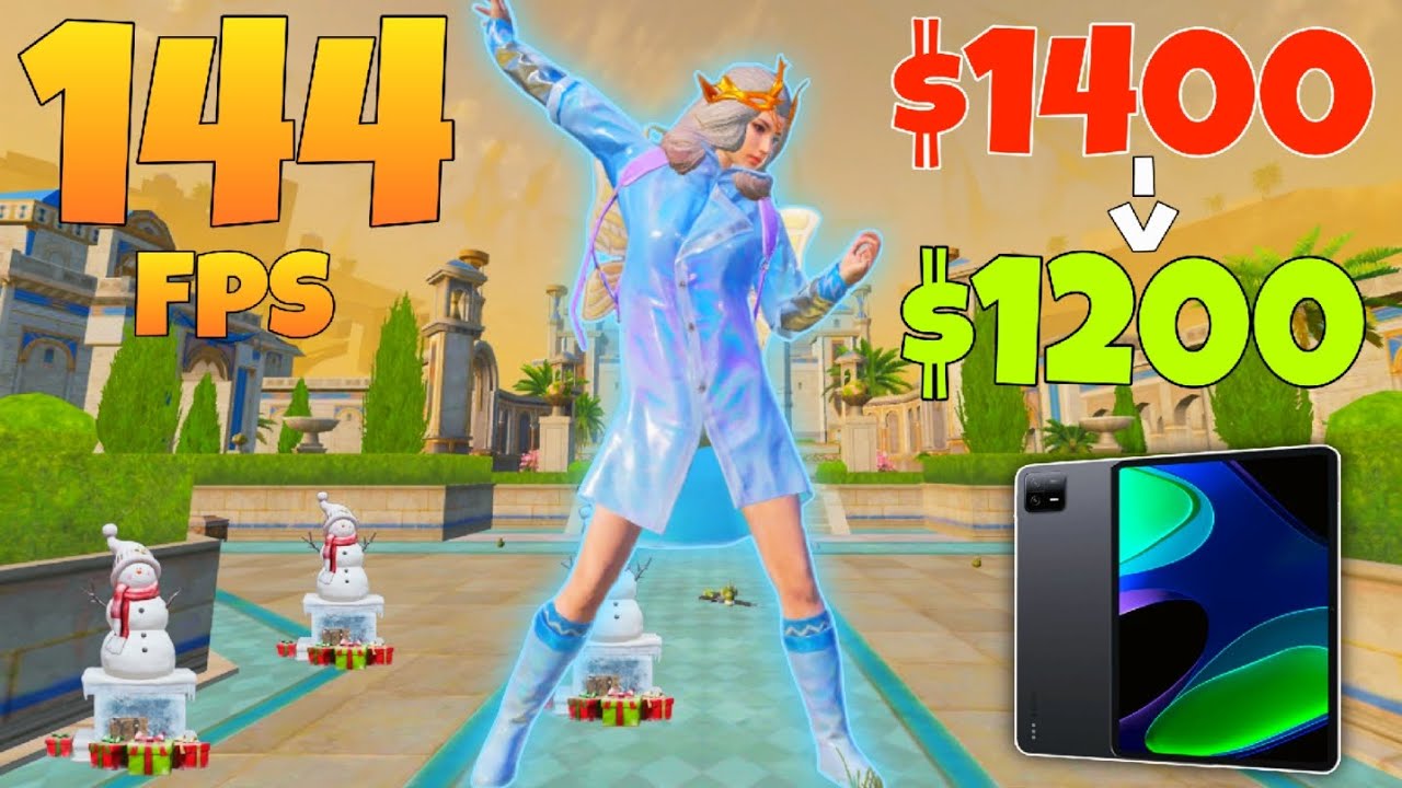 Xiaomi Pad 6 can Reach 144fps? 😍 | Xiaomi Pad 6 PUBG real-time fps Gameplay | Xiaomi Pad 6 PUBG test