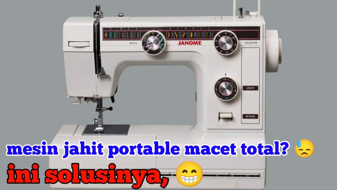 Penyebab Mesin jahit portable macet total || cara mengatasi mesin jahit portable macet gk bisa jalan