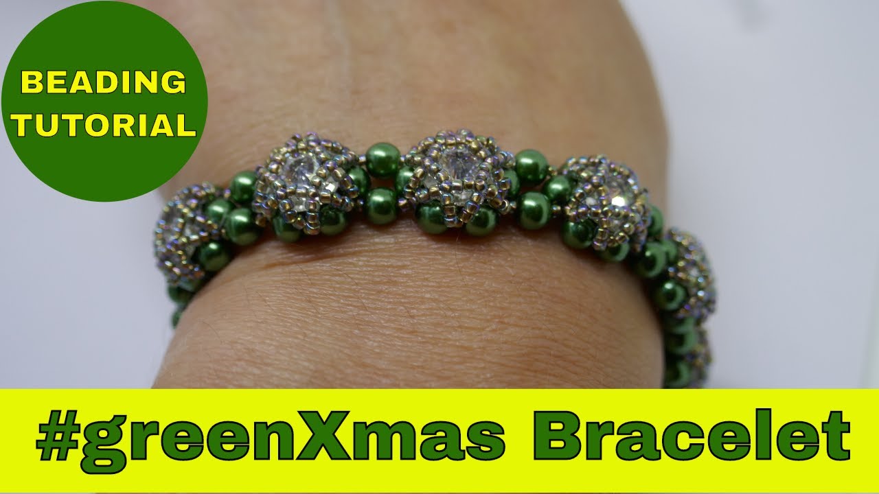 DIY Pearl Bracelet Ideas - Beading Tutorial with Rivoli Bezels