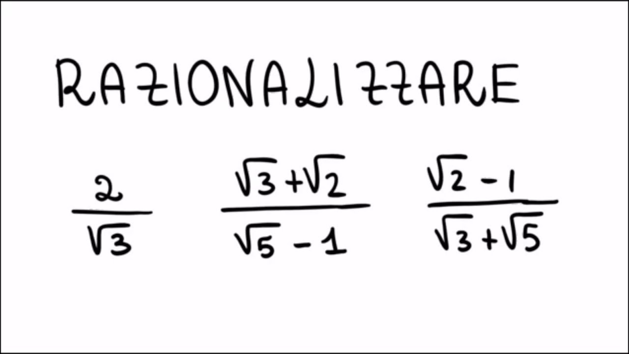 Razionalizzazioni