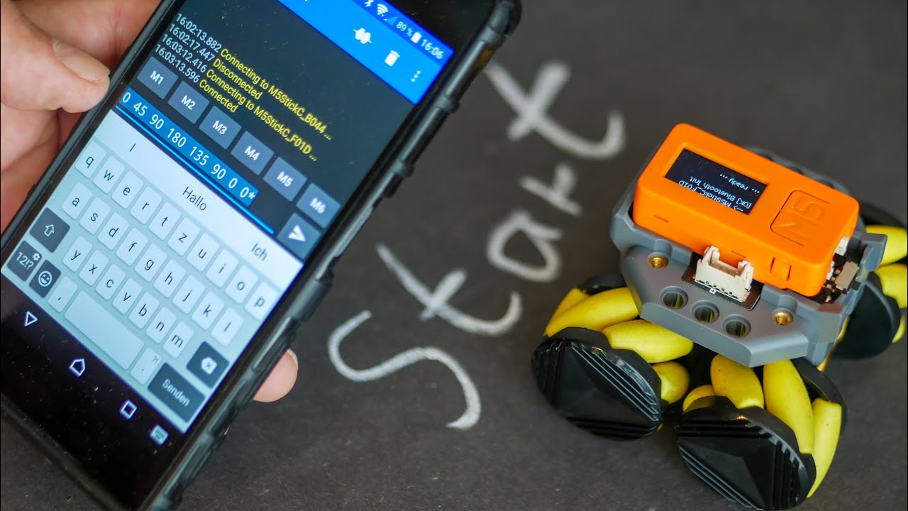 M5Stack RoverC: Mecanum Wheel Robot with Bluetooth