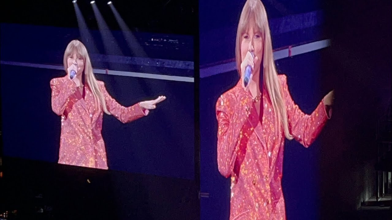 Taylor playing with the crowd + The Man Eras Tour Paris night 4