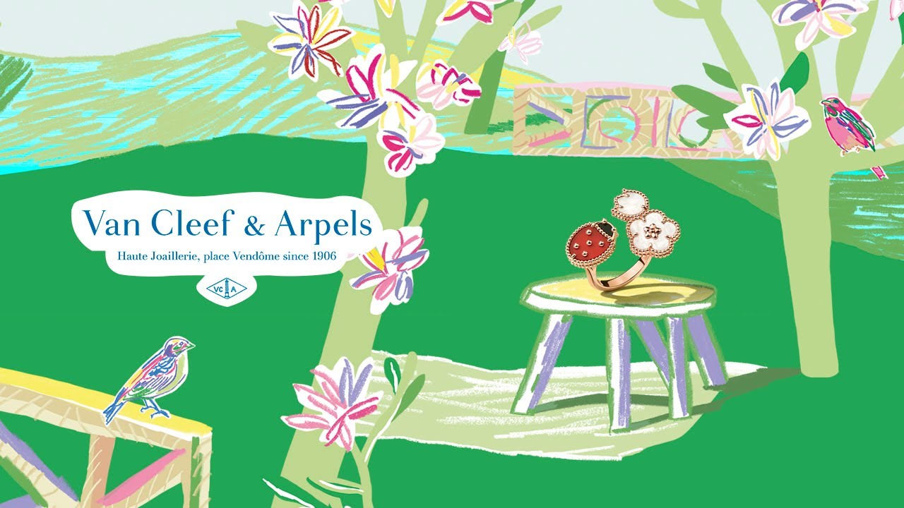 Spring is blooming in the colorful Van Cleef & Arpels garden