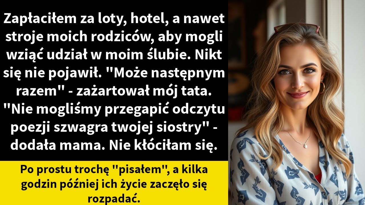 Zapłaciłem za loty, hotel, a nawet stroje moich rodziców, aby mogli wziąć udział w moim ślubie.